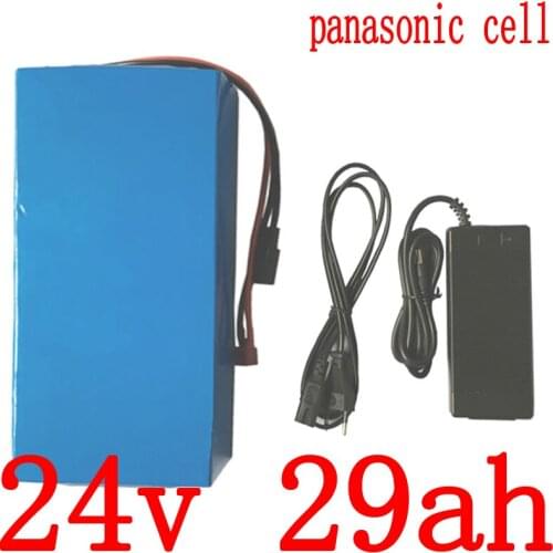 24V 500W 700W scooter battery 24v 30ah electric bike Battery 24V 30AH Lithium battery use panasonic cell with 29.4V 3A charger