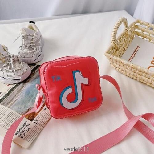 Tik Tok girl children parent-child small square shoulder messenger mini bag handbag for party birthday gift