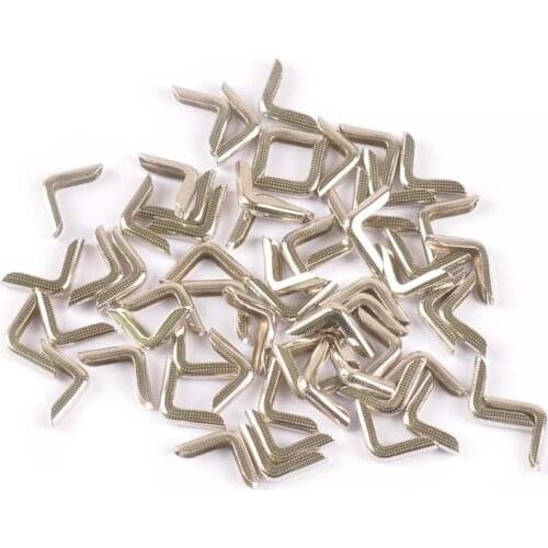 100Pcs Silver Metal Book Corner Craft Scrapbooking Mini Corner Protector DIY Photo Albums Menus Folders Decor Supplies C2254