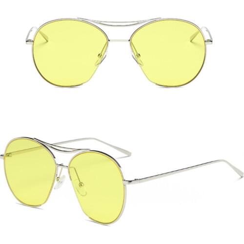 Outdoor Vintage Sunglasses Semi-Rimless Frame Sun Glasses VU400 Lens Eyewear Designer Spectacles De Sol Gafas for Women