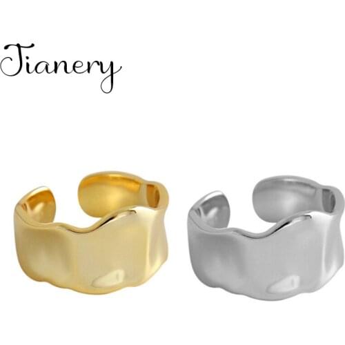 Fashion Female Big Irregular Geometric Finger Rings For Women Lover Wedding Jewelry Party Trendy Statement Rings Wholesale