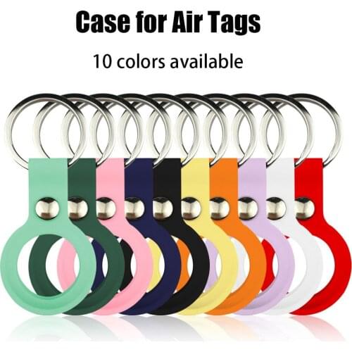 New Silicone Case For Apple Airtags Protective Cover For Air Tags Locator Tracker Anti-lost Device Keychain Protect Sleeve
