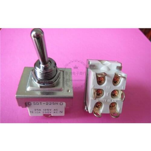 Original new 100% SDT-225N 6pin 2gear button switch shaking head power switch 10A250V SDT-325N 9pin 2gear