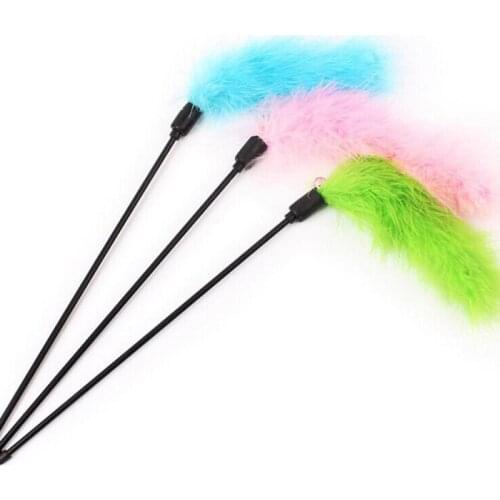 Feather Toys For Cats Interactive Kitten Feather Bell Cat Toys Tease Stick Wand Funny Pet Supplies Product Pet Toys Accessories