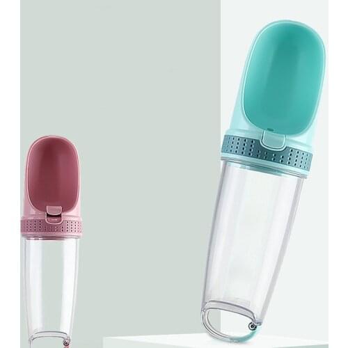 Portable Pet Outdoor Cat Water Bottle Cat Drinking Water Cup Dispenser Travel Leakage-proof Water Feeder Bowl Dispenser Water Fe