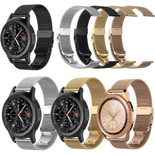 Milanese Metal Band for galaxy watch 46mm 42mm Stainless Steel Bracelet Strap for galaxy watch active 2 44mm 40mm Quick Release