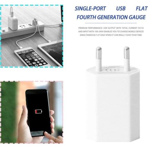 USB Cable Wall Travel Charger Power Adapter USB C 500ma Cable EU Plug Power Adapter Compatible Phone Pad Tablet Fast Charger