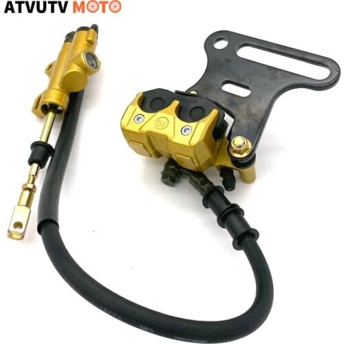 12mm Hydraulic Rear Disc Brake Caliper For 125cc 140cc Pit Dirt Bike ATV Rear Disc Brake System Caliper Pad