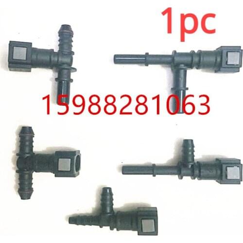 1PC 7.89 three-way automobile fuel pipe quick connector gasoline diesel filter female connector quick plug housing