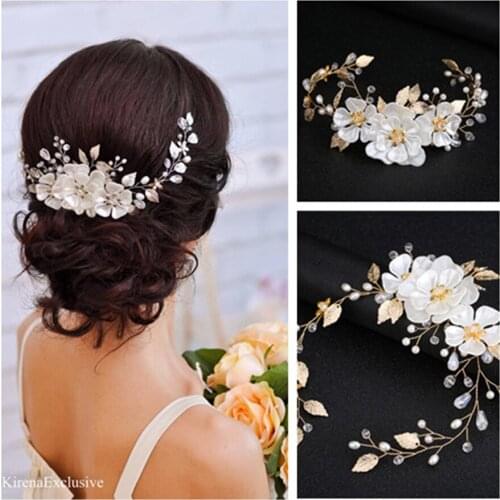 Hair ornaments wedding hair accessories Floral Headdress Romantic Lace Hairwear flower wedding bride hair accessories bridal
