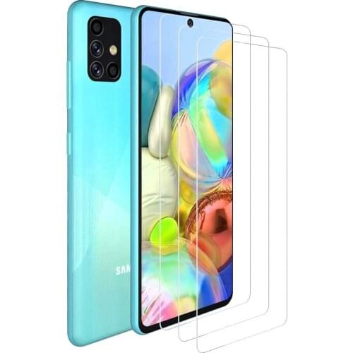 9H Tempered Glass For Samsung Galaxy A01 A11 A21 A31 A41 A51 A71 Screen Protector Glass M01 M11 M21 M31 M51 Protective Film Case