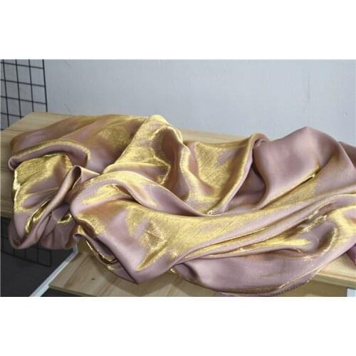 Mirage Gold flash gradient fabric,sewing cloth,fabric for dress