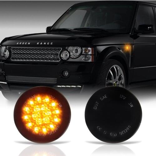 2 Pieces Amber LED Side Marker Repeater Blinker Turn Signal Lights For Land Rover Range Rover L322 2002-2012 Canbus Error Free