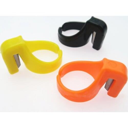 3Pcs/set Finger Knife Ring Plastic Sewing Thimble Thread Cutter DIY Finger ring shape Tangent Tool Portable Sewing Accessories