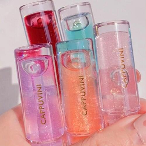 3PCS/ Set Lipstick Transparent Pearlescent Lip Glaze Lasting Waterproof Glitter Lipsticks Moisturizing Lip Gloss Makeup Tools