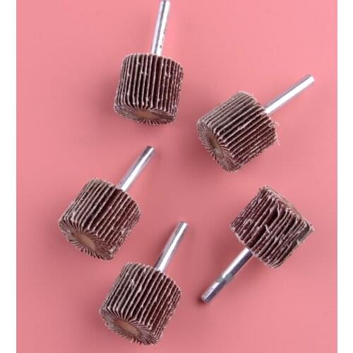 5Pcs Sandpaper Grinding Sanding Abrasive Flap Wheels Discs For 6mm Shank Drill Rotary Tool Replacement