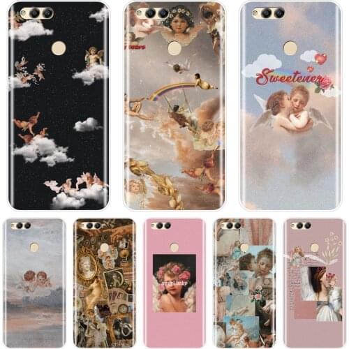 Angel Cupid Silicone Phone Case For Huawei Honor 7 8 9 10 Lite Soft Back Cover For Huawei Honor 8X MAX 10 9 8 7 7S 7X 7A 7C Pro