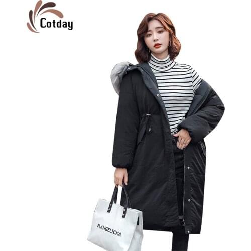 Женские черные пуховики Cotday China At AliExpress