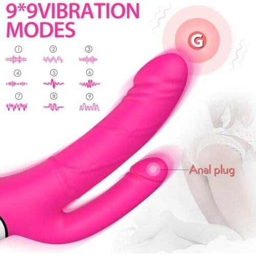 G Spot Dildo Double Vibrator Sex Toys for Woman Adults Erotic Intimate Goods Machine Shop Vibrators for Women S0443