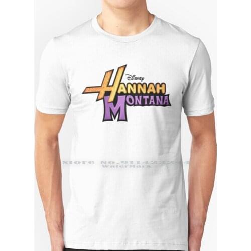 Hannah Montana T Shirt 100% Pure Cotton Hannah Montana Images Creative Trending Vintage Cool Gift Euro Us Size Big Size