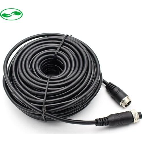 GreenYi 4 Pin Extension Cable 10M 15M 20M Aviation Extension Video Cable Four Core Video Premium Cable Car Aviation Accessories