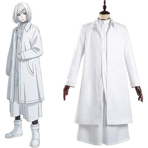 Anime Akudama Drive Cutthroat Satsujinki Cosplay Costume WhiteTrench Pants Shirt Suit For Halloween Christmas