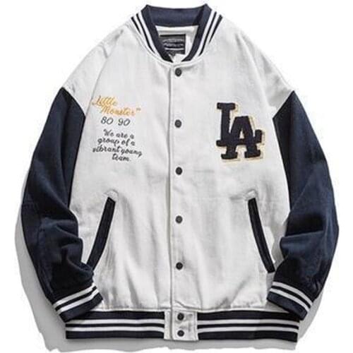 2021 New Street Retro Embroidery Baseball Uniform Jacket Men and Women Trendy Brand Hip-hop Loose Wild Casual Couples Jacket