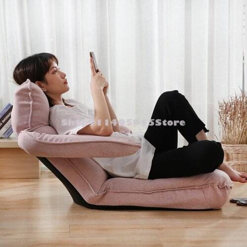 Lazy Sofa Tatami Single Small Sofa Folding Bedroom Bed Nursing Seat Balcony Bay Window Back Chair