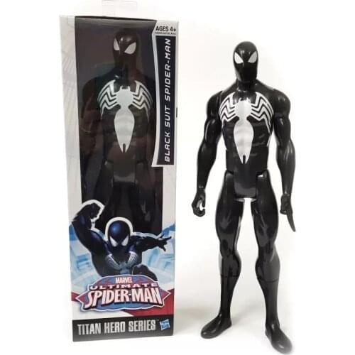 Marvel Ultimate Spider-Man Black Suit Venom Spider Man Animation Image Model Toy Collectible Furnishing Artical Children Gift