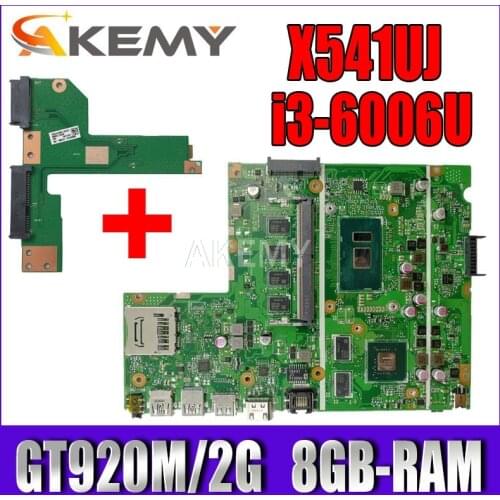 X541UVK X541UJ motherboard mainboard For Asus X541UVK X541UJ X541UV X541U F541U laptop motherboard W/ 8G RAM/I3-6006U GT920M/V2G