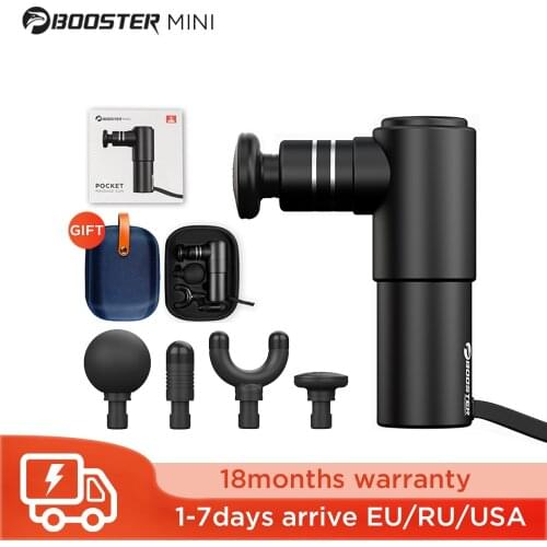 Booster Mini Massage Gun Deep Tissue Pocket Massager Electric Muscle Fascial Gun Neck Massager Body Relief Therapy