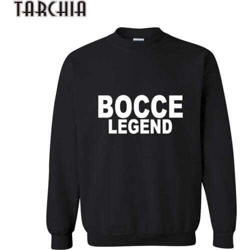TARCHIA Mens Sportswear Hoodie Autumn BOCCE LEGEND Cotton O Neck Fleece Long-sleeved Men Hoodies & Sweatshirts Pullover Hoody