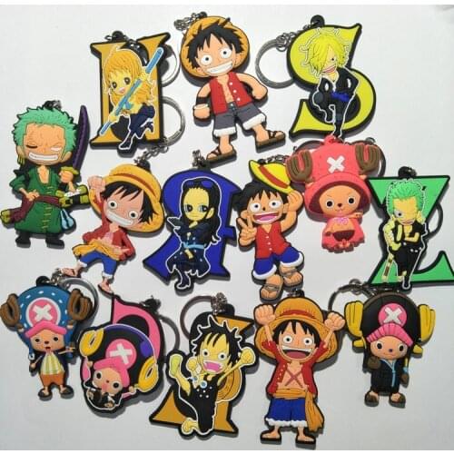 One Piece Zoro Usopp soft cosplay Keychain choba Keychain Luffy chopper Nami bag hanging buckle Roronoa Zoro Nami Usopp Sanji