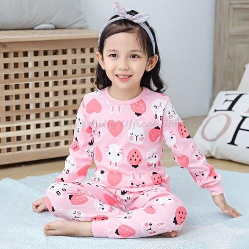 Korean Pajamas Kids Toddler Girl Pajamas Pyjamas Kids Baby Night Suit Cotton Sleepwear Unicorn Pajamas Girls Pajamas Set Teenage