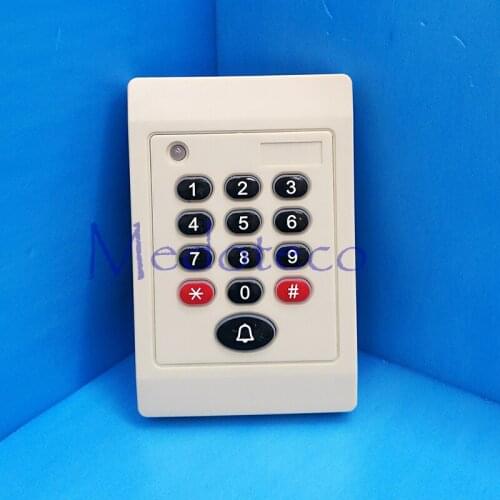 125khz Card & Password Slave Reader Wiegand Card Reader for Access Control System keypad Rfid Slave Reader with Door bell Key