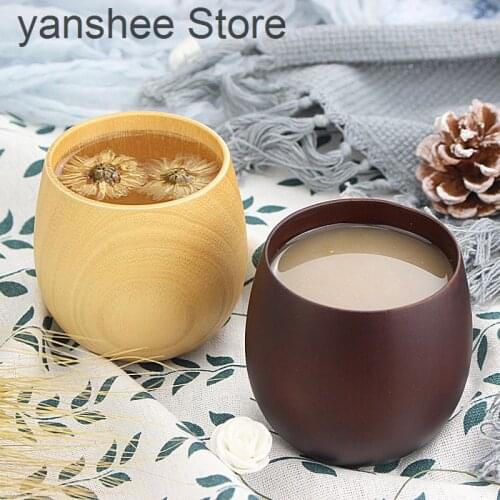 250ml jujube wooden cup, handmade, ecological insulation of coffee, milk, fruit juice, tea, crystal wine cup, household and