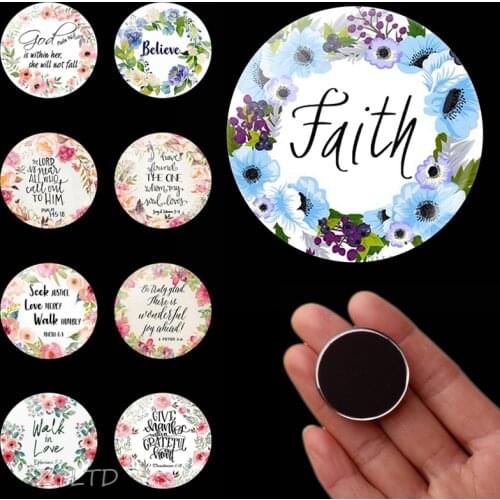 Bible Verse Faith Fridge Magnet DIY Notes Fridge Sticker Gifts for Christian Bibles Refrigerator Magnets Scripture Quotes Decor