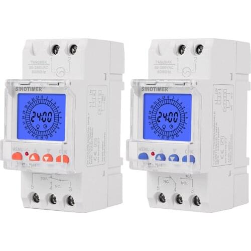 Smart Analog Timer Switch 85-265V 15 Minutes Interval Programmable Din Rail Smart Analog Timer Digital Analogue Time Switch