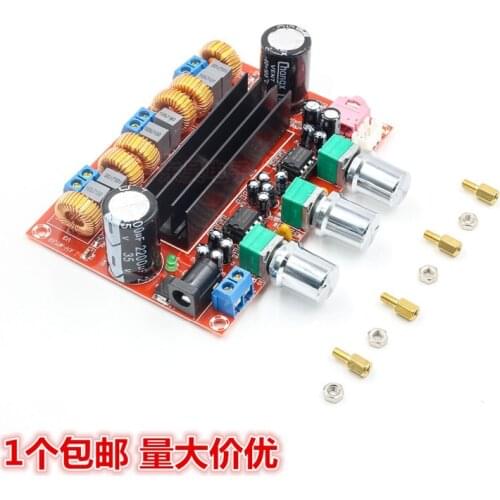 Xh-m139 2.1 Channel Digital Power Amplifier Board 12v-24v Wide Voltage Tpa3116d2 2 * 50W + 100W