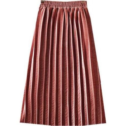 Golden velvet skirts Girls/mother Skirts princess fashion Skirts spring summer girls Pleated Skirts mother daughter skirts 2-16Y