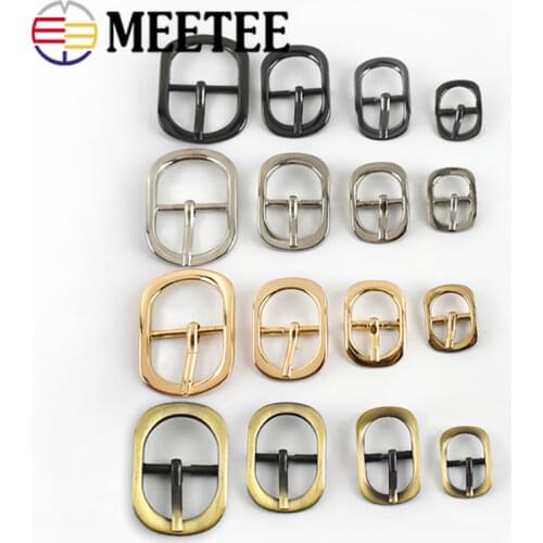 10pcs Metal Belt Buckles Bags Shoes Pin Buckle Handbag Strap Clasp DIY Leather Crafts Hardware Sewing Accessories
