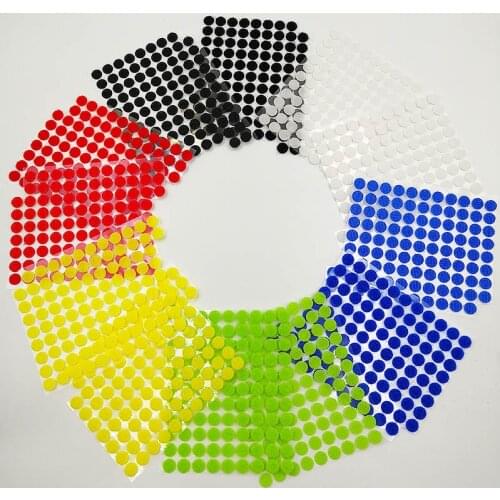 Hook Loop Tape Disc Coin 10-30mm Self Adhesive Fastener Tape DIY handmade Black White Strong Glue Magic Sticker 100pairs