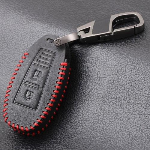 2B Genuine Leather Car Remote Key Fob Shell Cover Case For Suzuki Vitara Swift Ignis Kizashi SX4 Baleno Ertiga