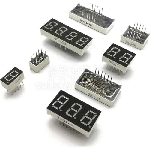5pcs 0.4 Inch Digital Tube LED Display 1Bit 2Bit 3Bit 4Bit Display Common Anode / Cathode 0.4" 7 Segment Led Display Board