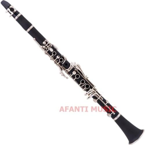 Afanti Music Falling Tune B / Hard Rubber / Nickel plated button Clarinet