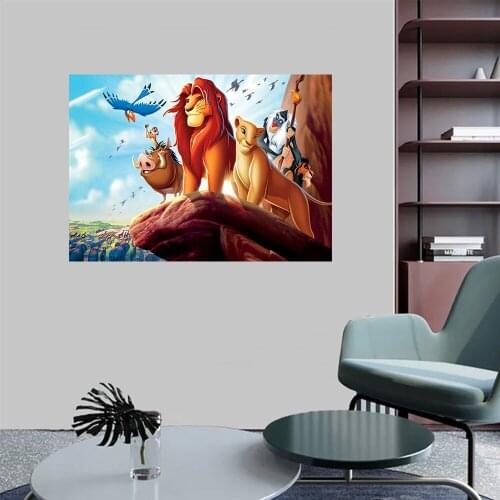 Diamond Painting The Lion King Pattern Disney Cartoons Dot Diamond Mosaic Cross Stitch Home Decorative Casual Interactive Gift
