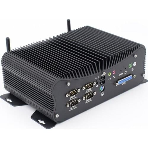Free shipping computer 6*DB9 COM RS485 RS422 14*GPIO 2*GbE inte i211 i210 m.2 NVME 10th Quad Core i7 10510U Fanless mini pc HTPC