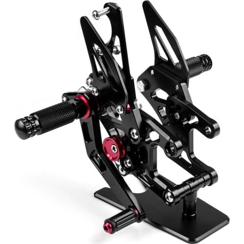 CNC Adjustable Rearset Foot Pegs Racing Rear set Black For Honda CBR1000RR 2008 2009 2010 2011 2012 2013 2014