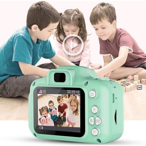 Kids Camera Toys Mini Digital 2 Inch Cute Cartoon HD Screen Chargable Photography Props Outdoor Children Camera for Birthday
