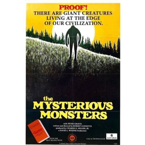 D0735 The Mysterious Monsters Movie (1975) Silk Fabric Poster Art Decor Indoor Painting Gift